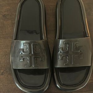 Tory Burch Black Slide Sandals size 9